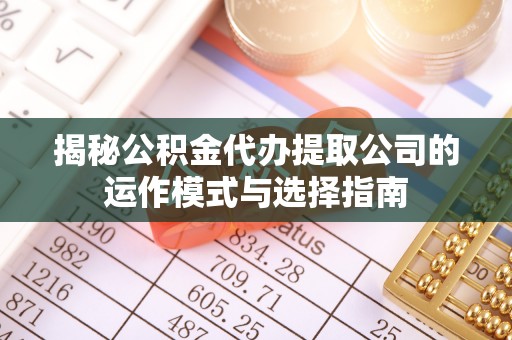 阳山揭秘公积金代办提取公司的运作模式与选择指南