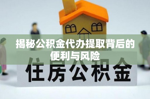 阳山揭秘公积金代办提取背后的便利与风险