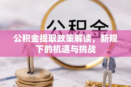 阳山公积金提取政策解读，新规下的机遇与挑战