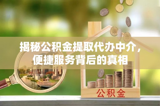 阳山揭秘公积金提取代办中介，便捷服务背后的真相