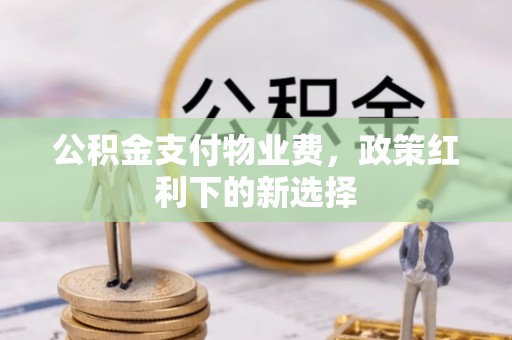 阳山公积金支付物业费，政策红利下的新选择