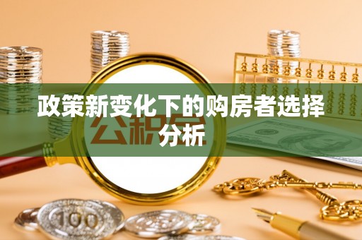 阳山政策新变化下的购房者选择分析
