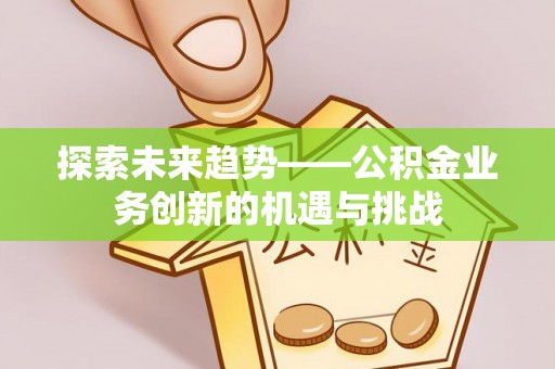 阳山探索未来趋势——公积金业务创新的机遇与挑战