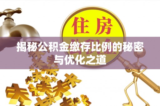 阳山揭秘公积金缴存比例的秘密与优化之道