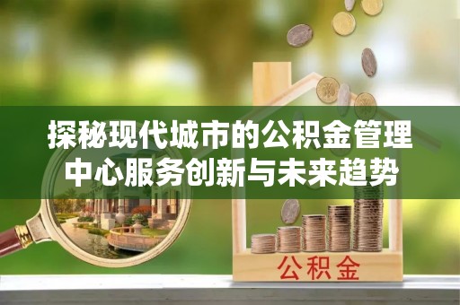 阳山探秘现代城市的公积金管理中心服务创新与未来趋势