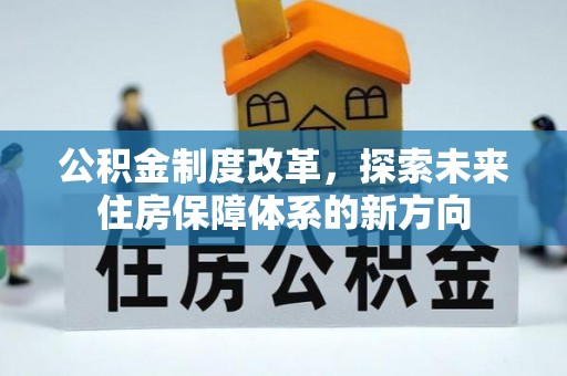 阳山公积金制度改革，探索未来住房保障体系的新方向