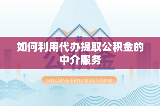 阳山如何利用代办提取公积金的中介服务