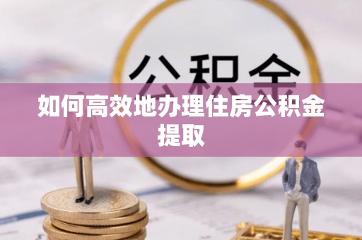 阳山如何高效地办理住房公积金提取