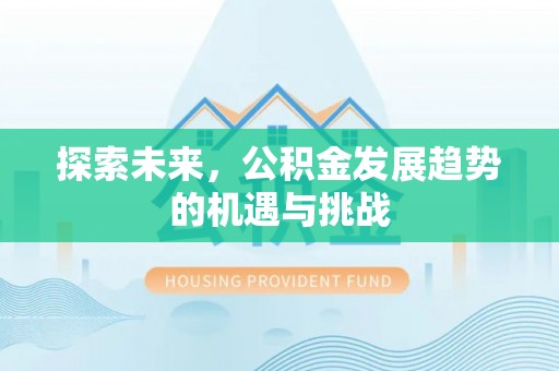 阳山探索未来，公积金发展趋势的机遇与挑战
