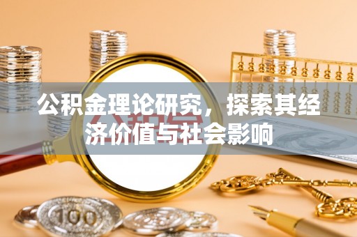 阳山公积金理论研究，探索其经济价值与社会影响