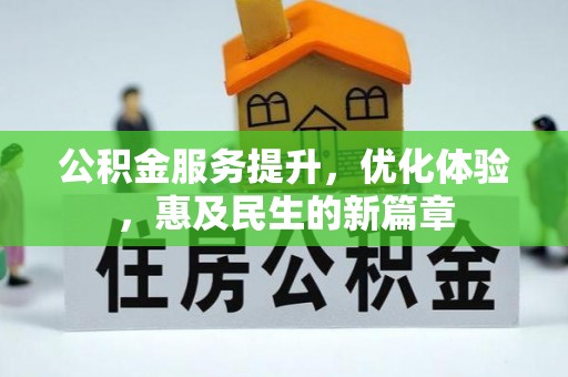 阳山公积金服务提升，优化体验，惠及民生的新篇章