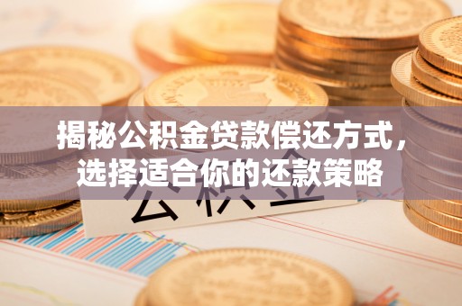 阳山揭秘公积金贷款偿还方式，选择适合你的还款策略