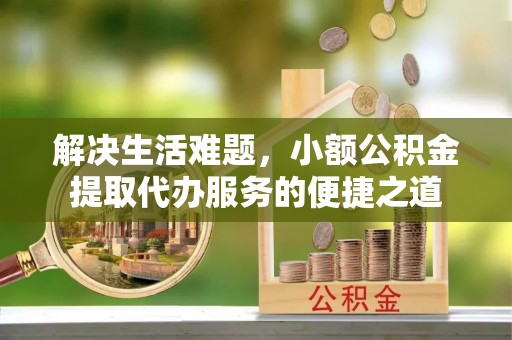 阳山解决生活难题，小额公积金提取代办服务的便捷之道